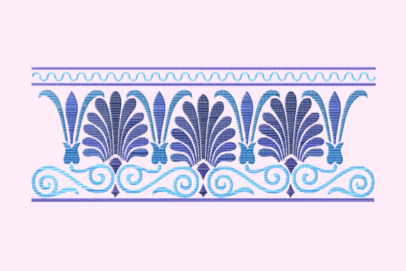 Blue Arabesque Border Review for Personalized Gifts