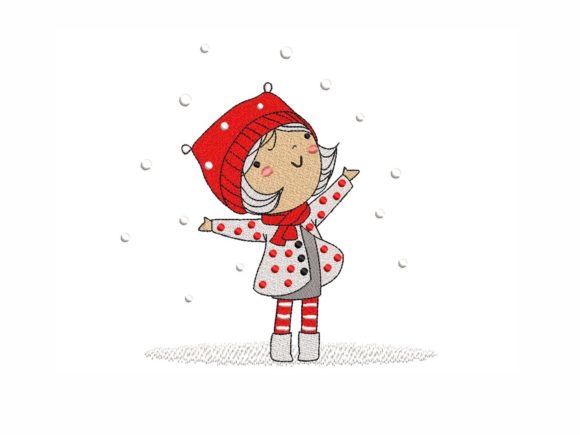 Cute Winter Girl Embroidery Review
