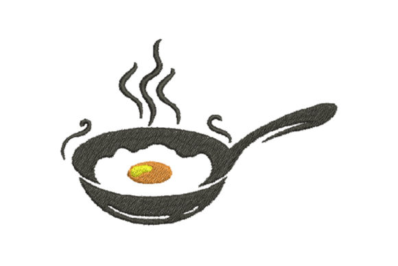 Fried Eggs in a Frying Pan Embroidery Review