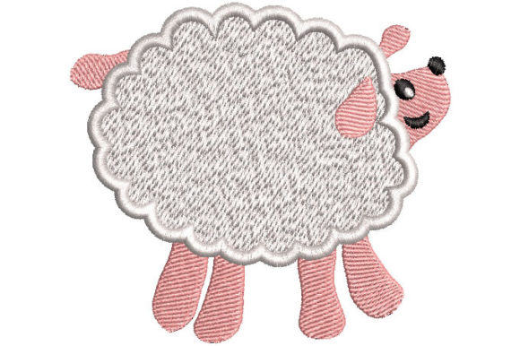 Sheep with Wool Embroidery Design Review