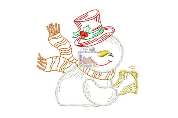 Snowman with Bell Embroidery Review
