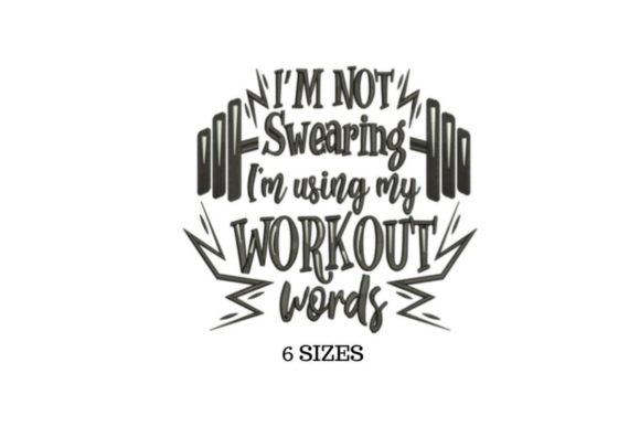 Swearing Workout Embroidery Design Review
