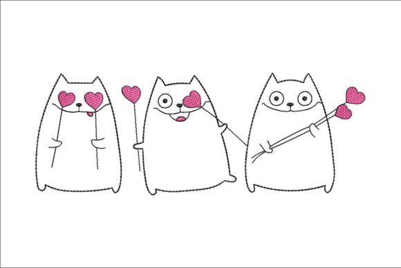 Three Funny Cats Embroidery Review