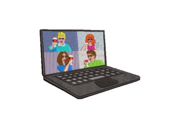 Virtual Party: A Designer's Take on a Quarantine-Era Embroidery Design