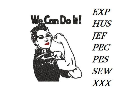 We Can Do It Embroidery Design Review